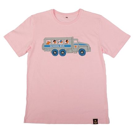 Футболка Barking store «Скулбас», XL муж., розовый, фото 1.