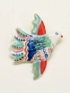 Брошь ручной работы Полина Гузеева «Птичка», сине-зелёная, фарфор, превью фото 2