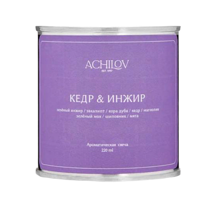 Свеча ароматическая «Кедр & Инжир», фото 1.