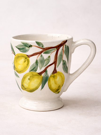 Кружка ручной работы Верба керамика классика «Лимоны», керамика, 250 мл, фото 1.