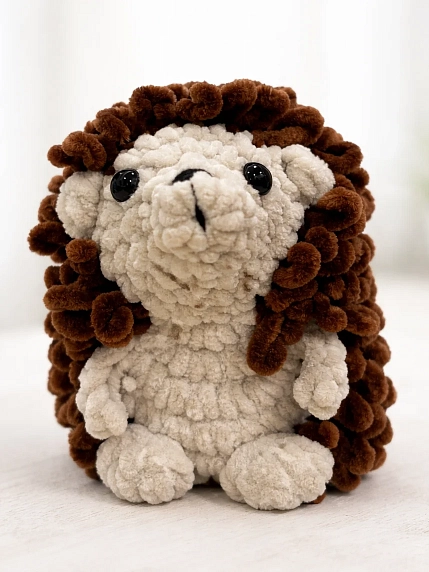 Плюшевая игрушка ручной работы Цилинская «Ёжик», фото 1.