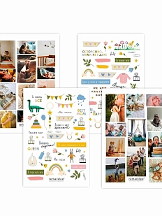 Набор стикерпаков 4 шт. «Мамины наклейки»