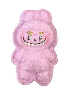 Бомбочка для ванны Nyash Nyash «Лабубу», фиолетовая