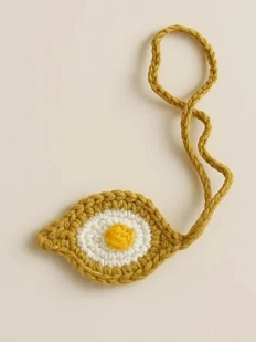 Вязаный обвес «Хачапури», 6 см