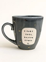 Кружка ручной работы Тата вытворяет/NF ceramics «С виду киса, внутри крыса», темно-серая, керамика, 400 мл, превью фото 1