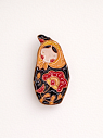 Брошь ручной работы «Матрёшка», Partala ceramics, превью фото 2