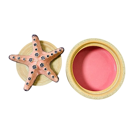 Шкатулка «Морская звезда», 10 см, керамика, фото 4.