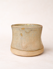 Стакан ручной работы, песочный, керамика, 300 мл