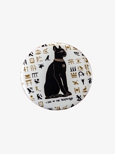 Закатной значок «Кошка египетская», металл, 45 мм