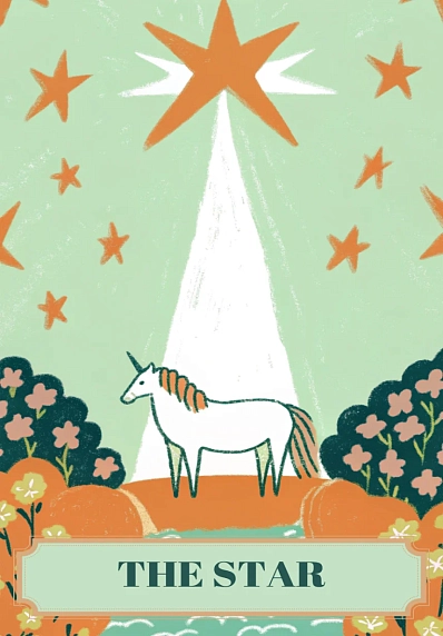 Открытка Таро Звезда (The Star), фото 1.