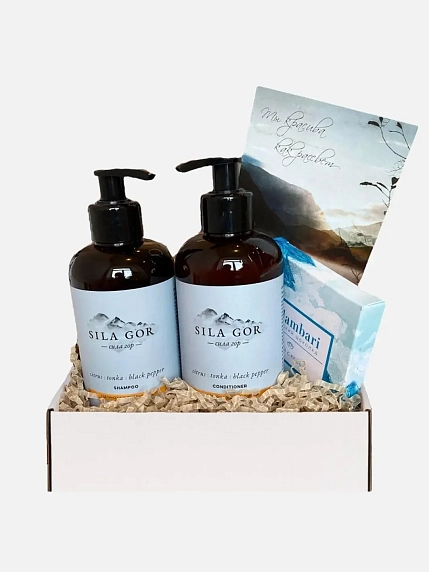 Подарочный набор на 14 февраля с натуральной косметикой и шоколадом №1, фото 1.