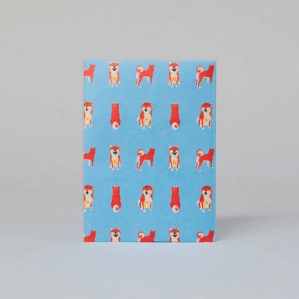 Обложка на паспорт New Wallet «New Shiba», голубая, фото 2.