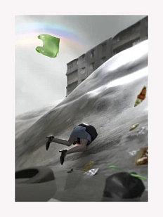 Открытка ШКЯ «Девушка в сугробе. Весна в России», А6