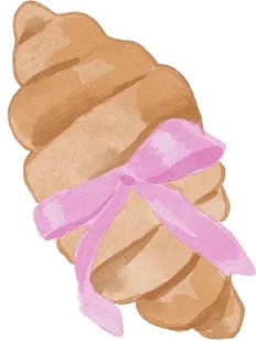 3D Стикер на телефон «Круассан», объёмный, 3 см