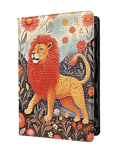 Обложка на паспорт DARI DARI «Лев с цветами», искусственная кожа