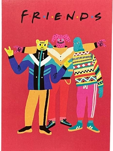 Открытка Валя Карнавалова «Friends», односторонняя, А6