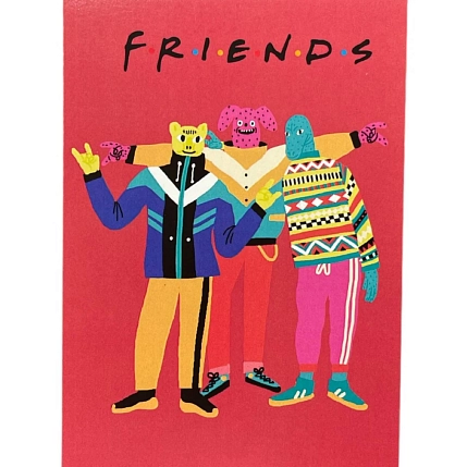 Открытка Валя Карнавалова «Friends», односторонняя, А6, фото 1.