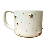 Кружка ручной работы Анна Герман с объёмными золотыми звёздочками, белая, фарфор, 300 мл, превью фото 2