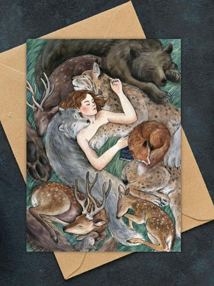 Открытка Анна Спешилова «В безопасности», А6, фото 1.