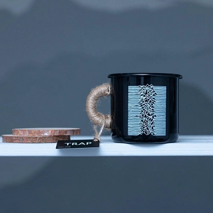 Эмалированная кружка Магтрэп «Joy Division», чёрная, 400 мл, фото 2.