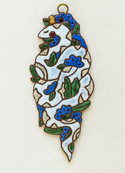 Ёлочная игрушка из керамики «Змея», Partala ceramics, фото 1.