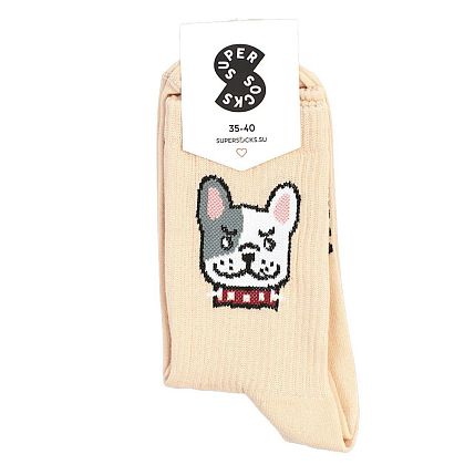 Носки «Злой бульдог», р-р 35-40, фото 1.