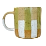 Кружка ручной работы Полосы, зелёная, керамика, 300 мл, превью фото 2