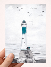 Открытка DARI DARI «Зеленый маяк», А6