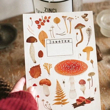Блокнот «Мухомор», А5, 42 листа, кремовый, фото 2.