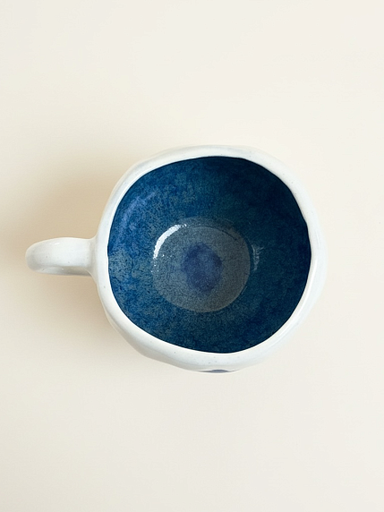 Кружка ручной работы Мастерская Виктории Нор «Лошадка синяя», керамика, 180 мл, фото 3.