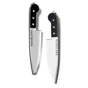 Клипсы «Ножи», оргстекло, переработанный пластик, фото 1.