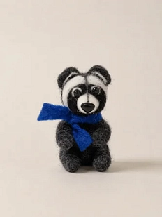 Валяная игрушка Северяшка «Енот», шерсть