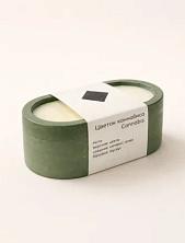 Интeрьерная свеча «Цветок каннабиса», соевый воск, маленькая