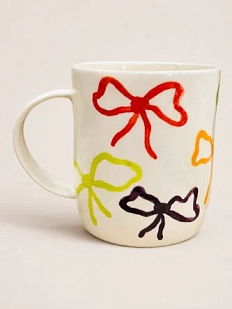 Кружка ручной работы ММ керамика «Бантики», полуфарфор, 350 мл