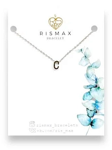 Подвеска ручной работы на цепочке с буквой C, нержавеющая сталь