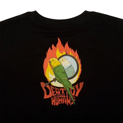 Футболка Barking store «Попзилла», L жен., чёрный, фото 2.