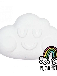 Бомбочка для ванны Boom Shop «Радужное облако», белая