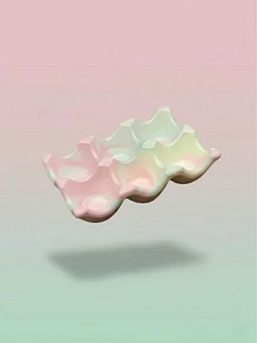 Подставка универсальная, голубая, керамика