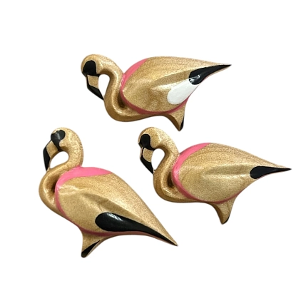 Брошь Птицы в ветвях (Free in tree) «Фламинго», дерево, фото 7.