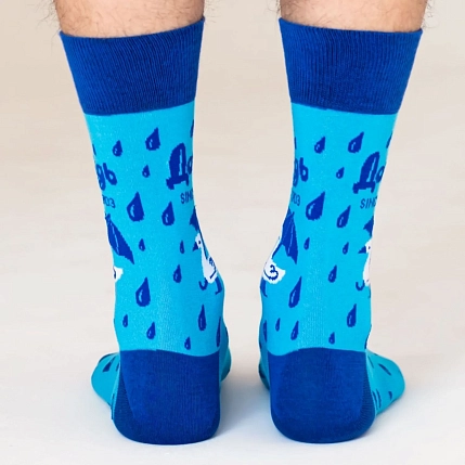 Носки «Основан в 1703 году», р-р 42-46, голубые, фото 5.