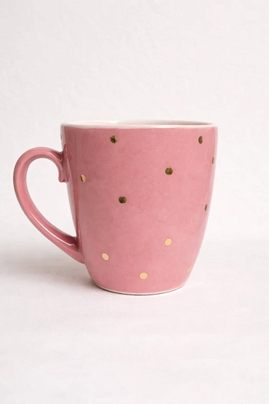 Кружка ручной работы Тата вытворяет/NF ceramics «Принцесса е**несса», розовая, керамика, 400 мл, фото 2.