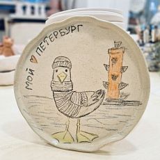 Тарелка с чайкой «Мой Петербург»