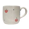 Кружка ручной работы с фигуркой Кот с яблочками, полуфарфор, 250 мл, превью фото 2
