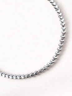 Чокер Мигетт из гематита в форме сердечек