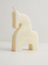 Интерьерная свеча «Лошадка», белая, превью фото 1
