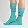 Носки «Препятствия временны, стоить верить», р-р 42-46, бирюзовые, превью фото 1