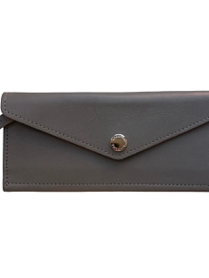 Cкладной кошелёк визитница ручной работы, Kokosina bags, натуральная кожа, хаки