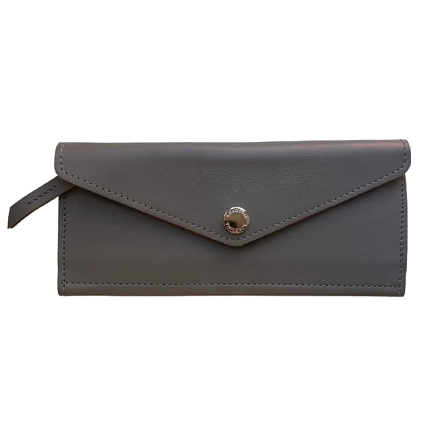 Cкладной кошелёк визитница ручной работы, Kokosina bags, натуральная кожа, хаки, фото 1.