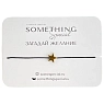 Браслет Something Special c большой золотистой звездой на чёрной нити, превью фото 1