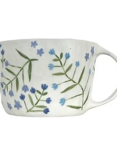 Кружка ручной работы «Колокольчики», сине-голубая, керамика, 500 мл